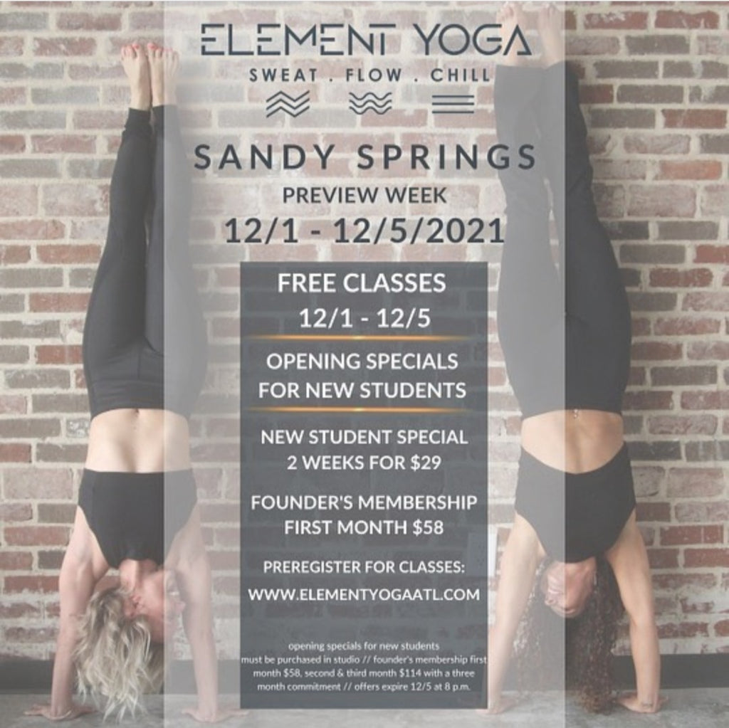 Element Yoga | Sandy Springs Preview Week